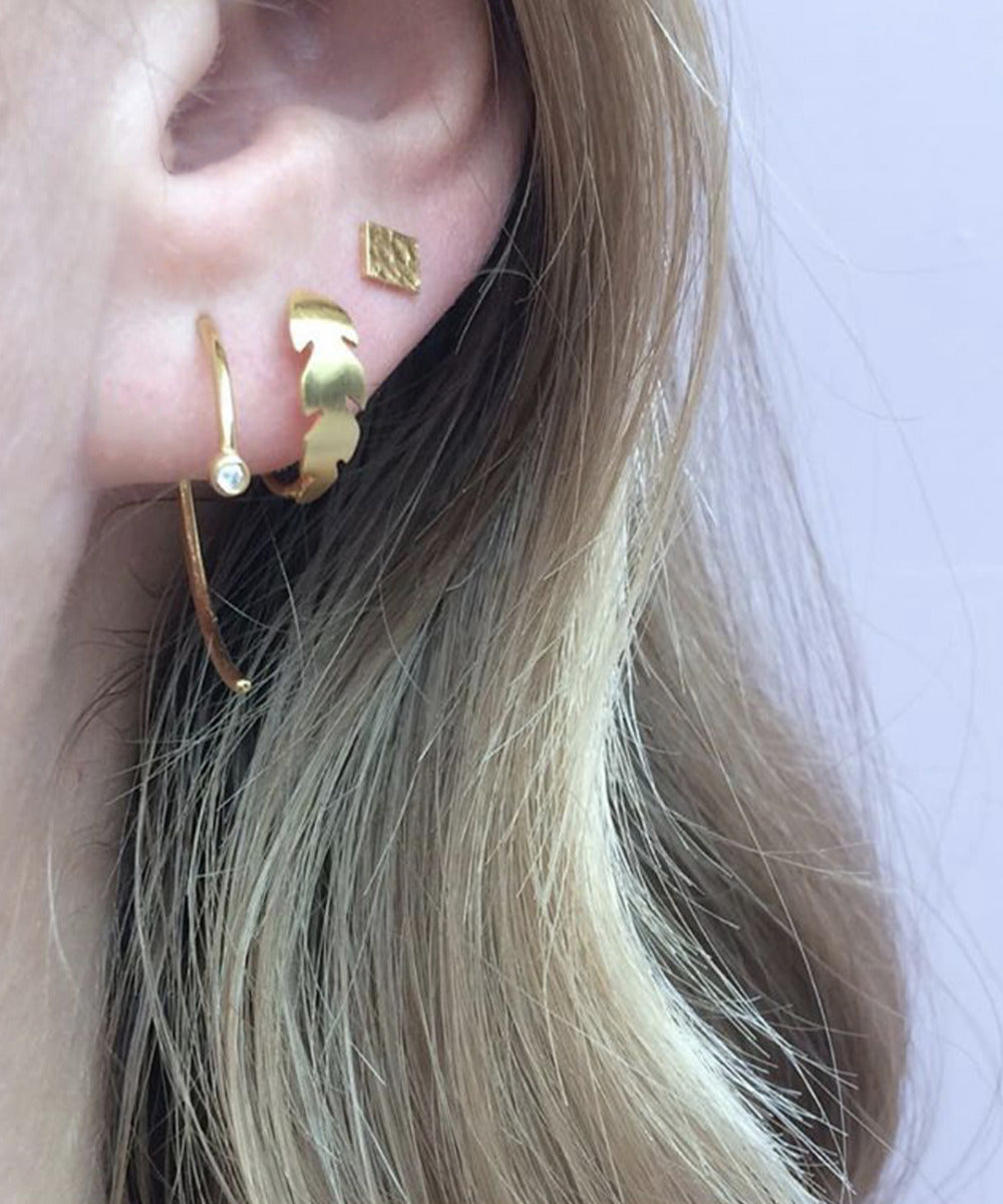 Stine A One dot open creol - Guld - Bahne